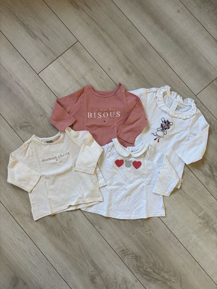 Lot de 4 t-shirts manches longues