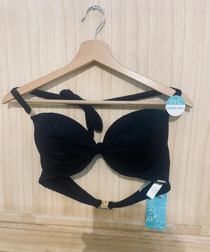 Haut de maillot de bain noir 95C – Super push-up neuf - photo numéro 5