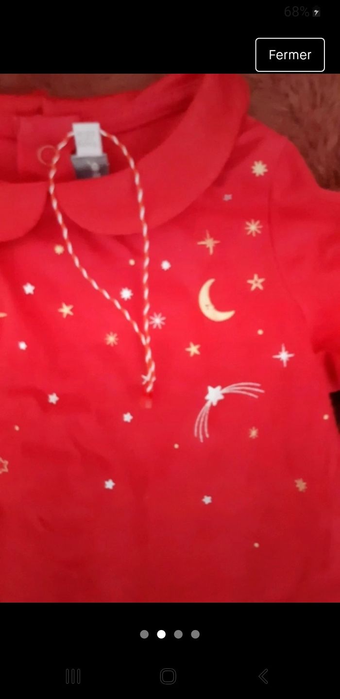 Tee-shirt manches longues fille 3/6 mois neuf - photo numéro 2