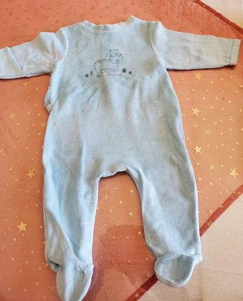 Pyjama velours mots d'enfants 6 mois