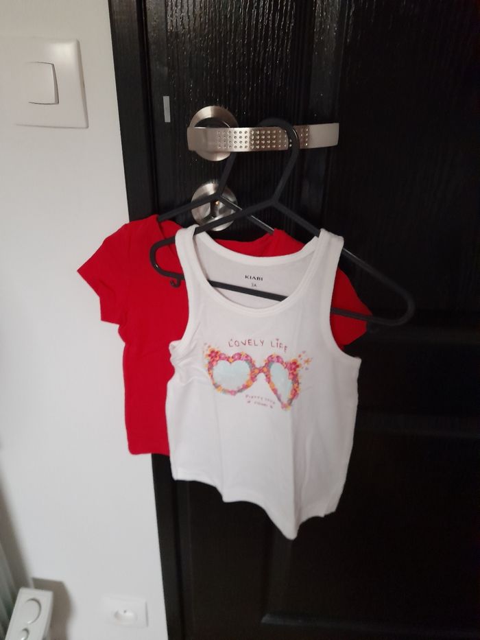 Lot T-shirt fille 3ans