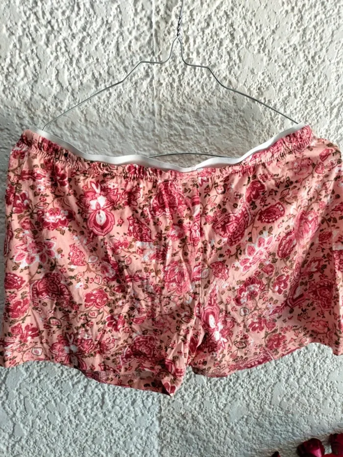 Short de pyjama fleurie T S - photo numéro 4