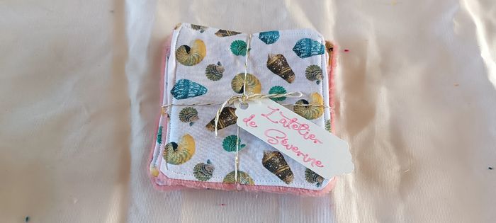Lot de 5 lingettes lavables