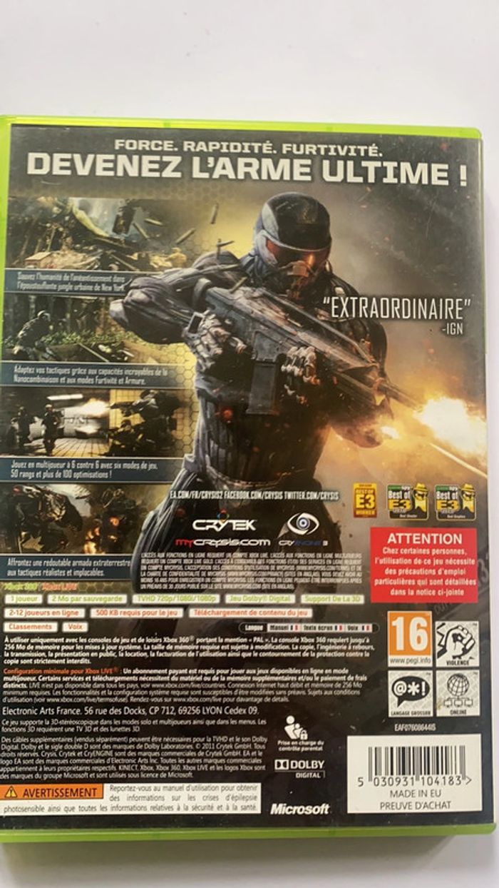 crysis 2 Xbox 360 - photo numéro 4
