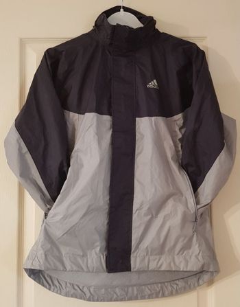 K-way Adidas bleu marine et gris