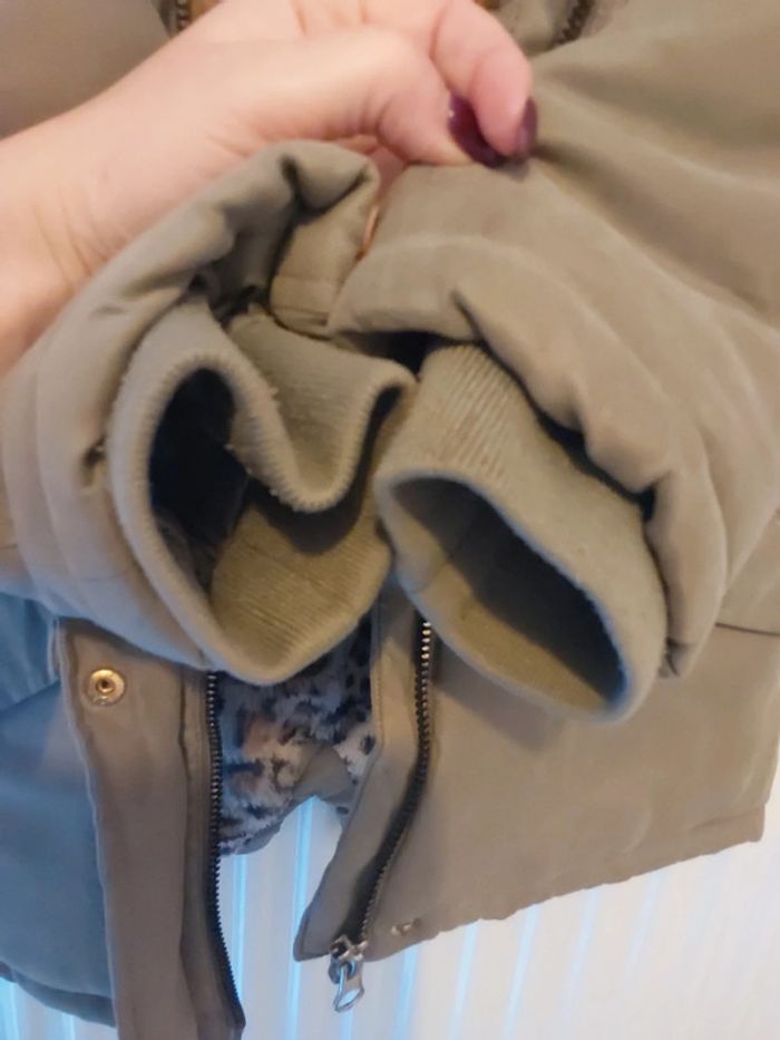 Grosse veste fourré kaki - photo numéro 7