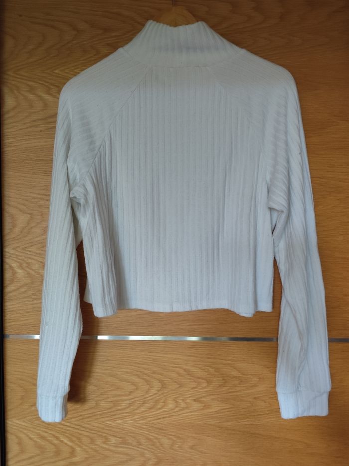 Pull manches longues blanc - photo numéro 4