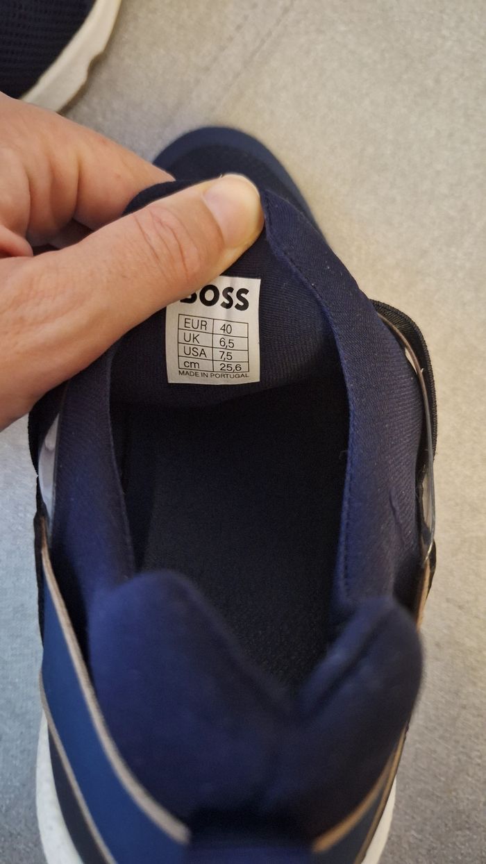 Baskets bleu marine à enfiler Hugo BOSS - photo numéro 5