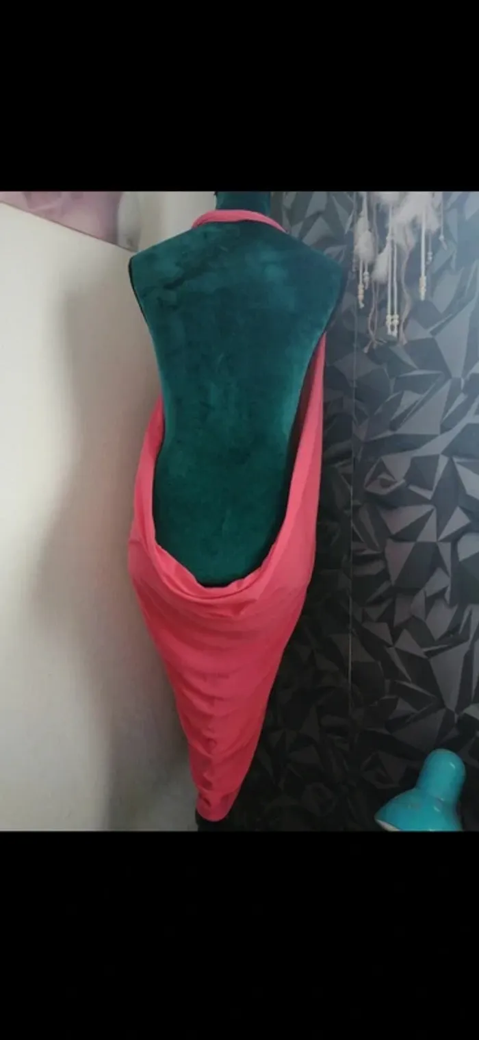 Robe de plage rose fluide Tissaia – Style paréo, taille unique, été / vacances - photo numéro 4