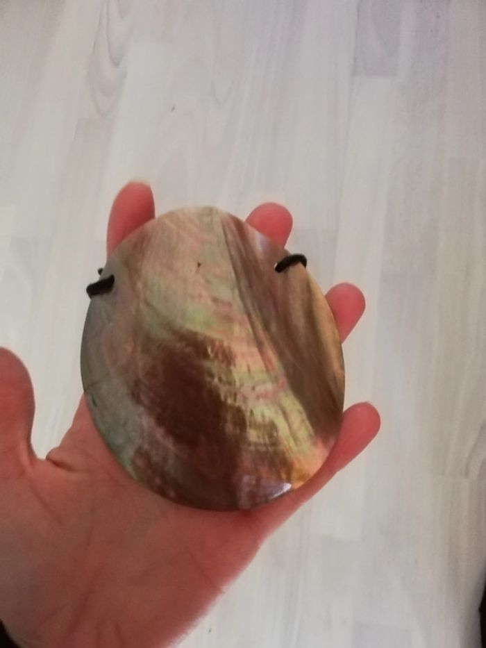 Sublime sautoir très grosse nacre vintage manouk - photo numéro 2