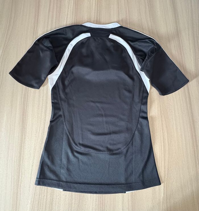 T-shirt Adidas vintage noir – Année 2008 -Bandes blanches & gros logo – Taille M - photo numéro 3