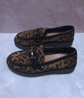 Mocassins Femme Léopard Chic - Détails Doré - Neufs Taille 36