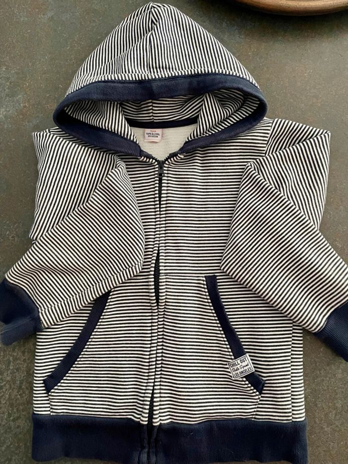 Veste à capuche rayée - photo numéro 3