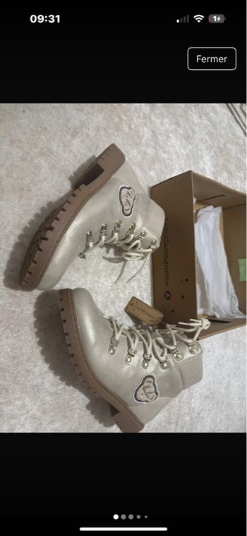 Magnifique chaussure à lacet fille bottillon bottine