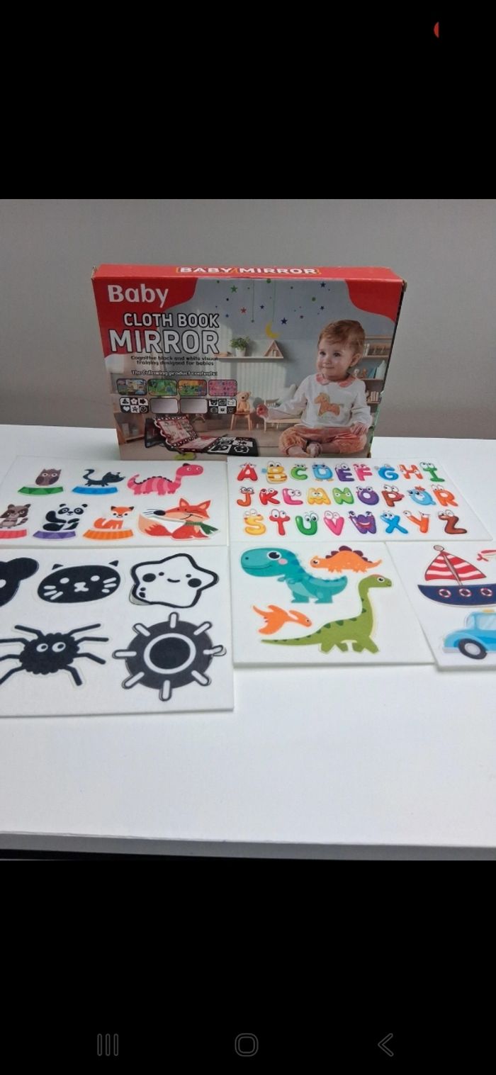 Tapis miroir Méthode Montessori  noir et blanc - photo numéro 5