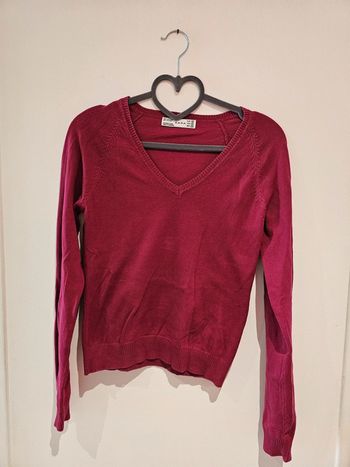 Pull rose foncé taille M Zara