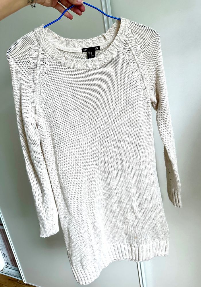 Robe pull blanche