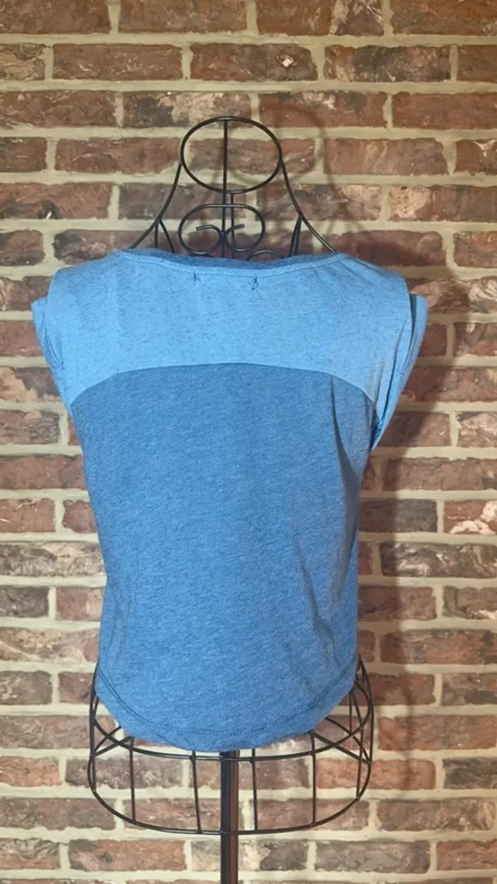Tshirt bleu Bershka Taille S / 36 - photo numéro 7