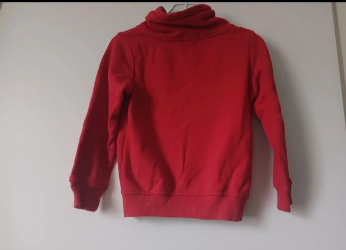 Sweat-shirt Rouge Enfant Inextenso 6 Ans Sport Team Col Montant - photo numéro 2