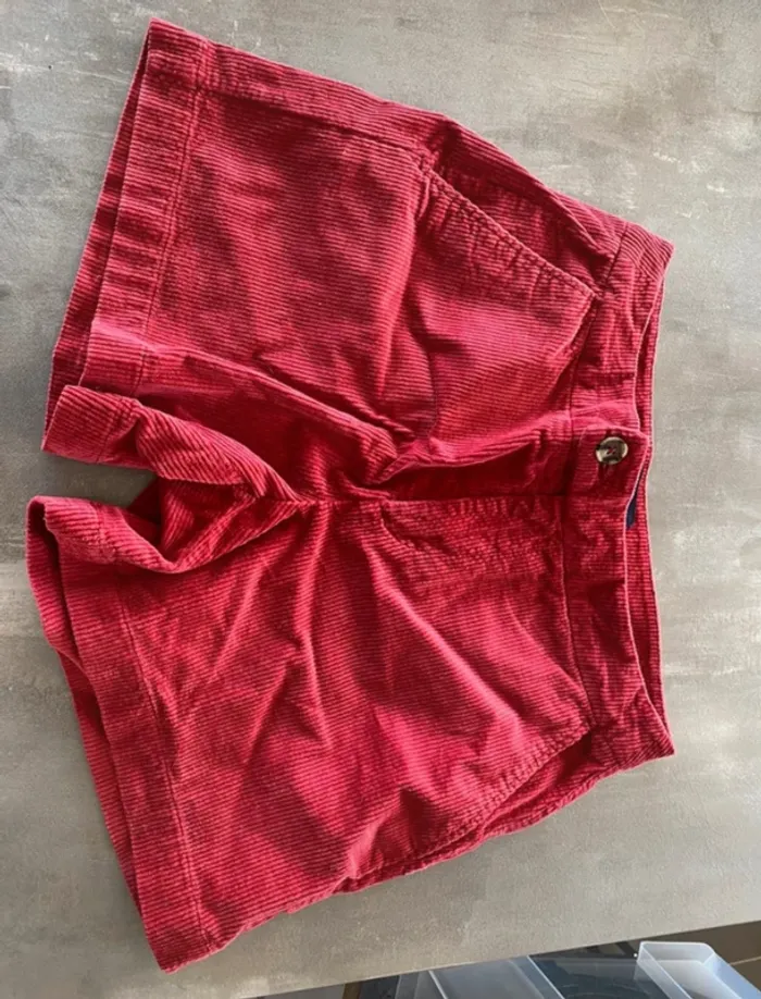 Short velour bordeaux - photo numéro 2
