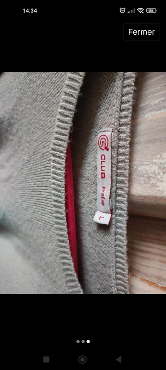 Pull léger gris - photo numéro 3