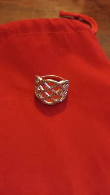Bague en argent 925 et zirconium