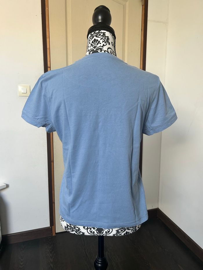 T-shirt Tom Tailor taille S bleu ciel - photo numéro 2