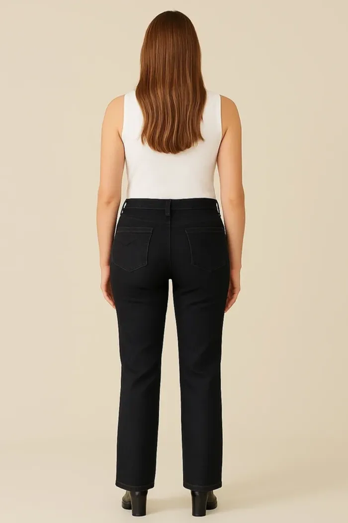 Pantalon noir droit femme 1.2.3 Paris – Taille 40 - photo numéro 2