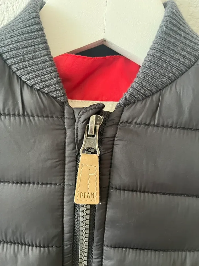 Veste matelassée noire DPAM garçon – 2 ans (92 cm) - photo numéro 3
