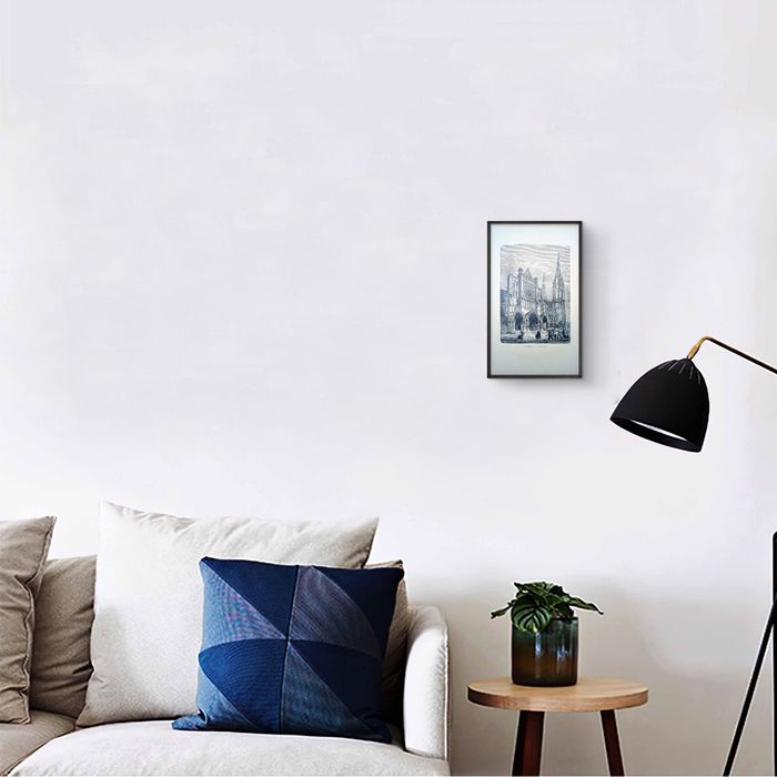 Imprimée en 1906, la cathédrale de Chartres, Vintage Authentique (cadre non inclus ) - photo numéro 8