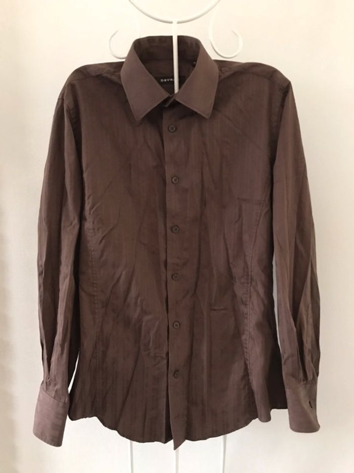 Chemise marron Devred - photo numéro 3