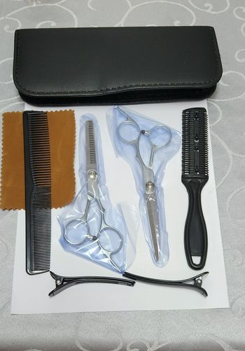 Ensemble 7 pièces ciseaux de coiffure neuf
