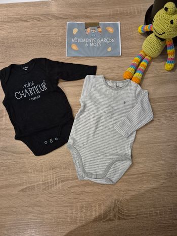 Lot 2 body manches longues OBAIBI & KIABI