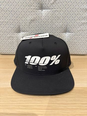 Casquette Noire Unie "100%"