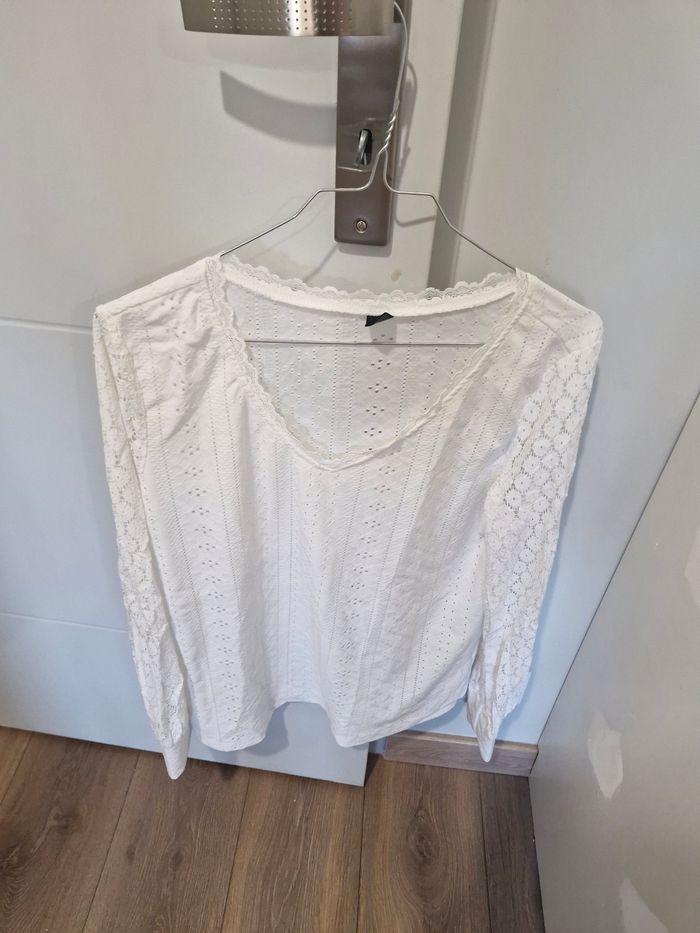Tee-shirt manche longue blanc