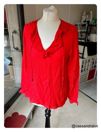 Blouse rouge - Promod