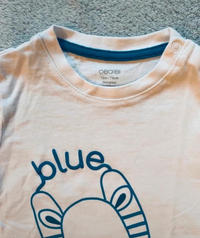 Lot 2 T shirt garçon, 12 mois, neuf - photo numéro 2