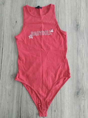 Body coton rouge t xs 34