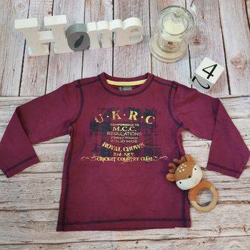 T shirt manche longue violet orchestra 4ans