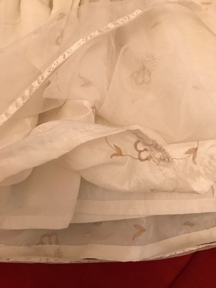 Robe de cérémonie sans manche Crème - photo numéro 6