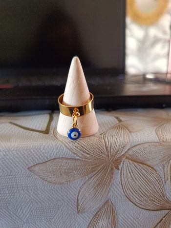 Bague acier inoxydable oeil de mataki