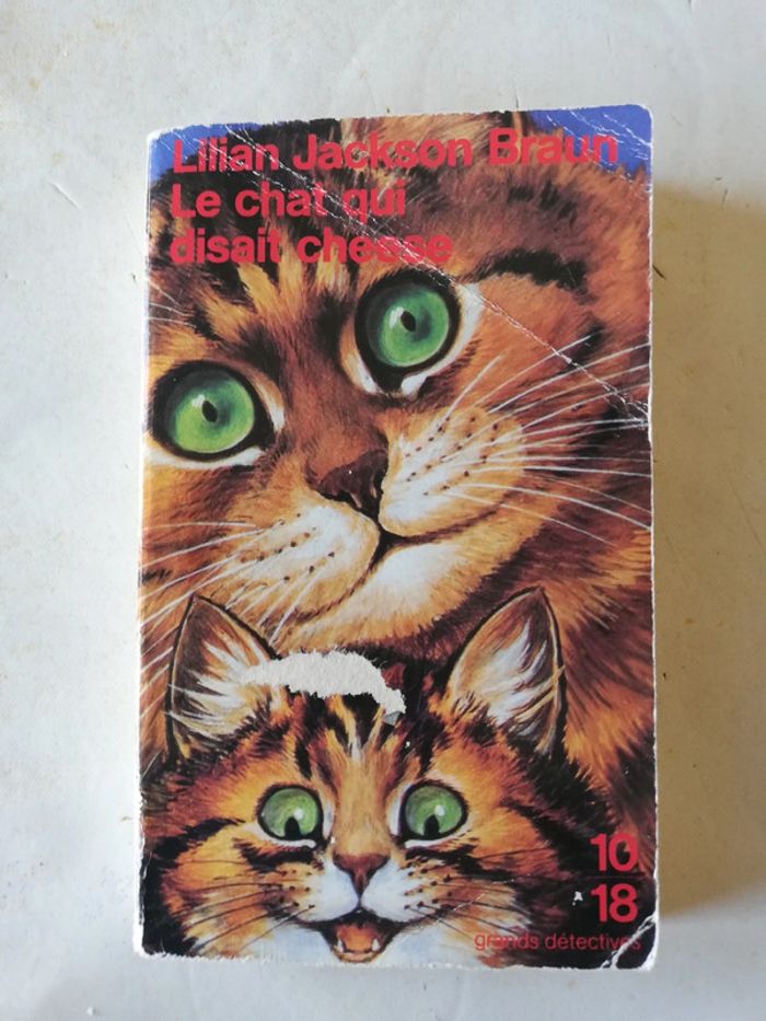 Livre 10/18 grands detectives. Le chat qui disait cheese.