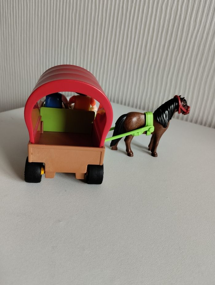 Carriole tirée par un cheval et enfants - Playmobil 5228 - photo numéro 6