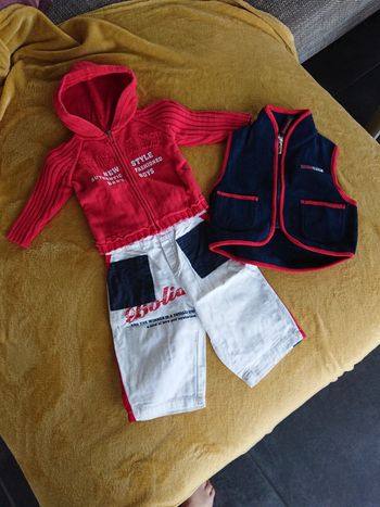 Lot vêtement garçon 3 pièces 12 mois