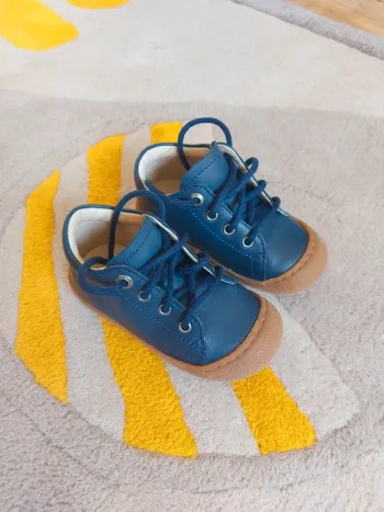 Chaussures Naturino Cocoon cuir marine 21