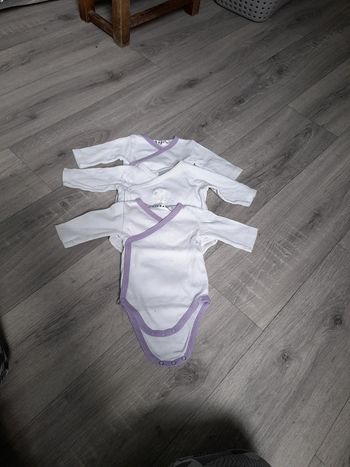 Lot de 3 body naissance