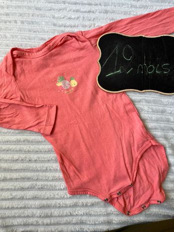 Body manches longues 12 mois