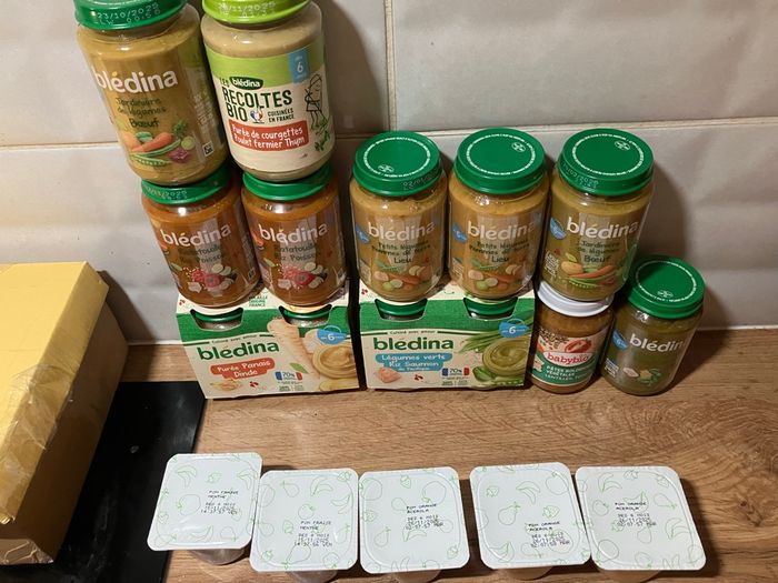 Lot de petit pots bébé 6/8 mois