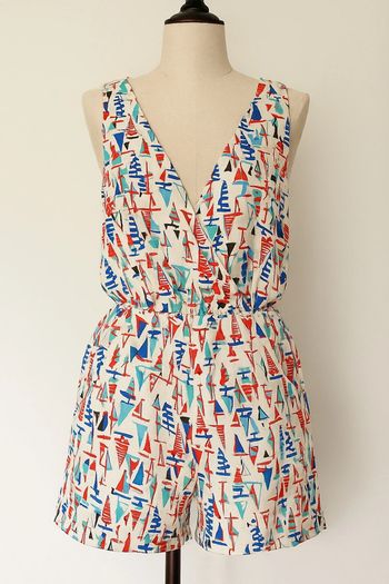 Combi-short neuf Smash! "Garriga Overall" taille S motifs voiliers