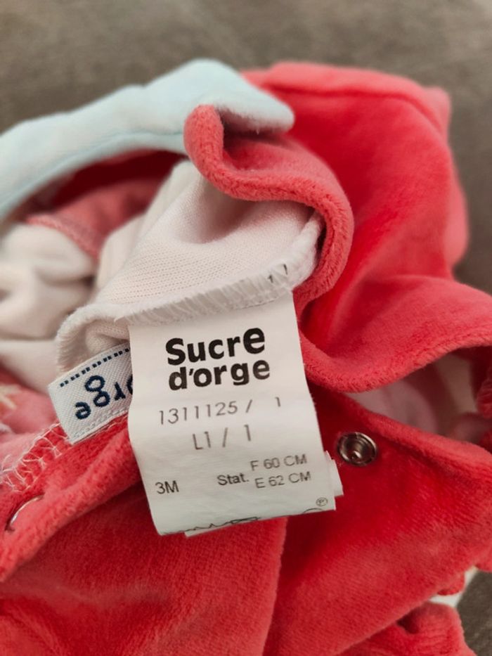 Lot de 2 grenouillères sans pied 3 mois - photo numéro 4